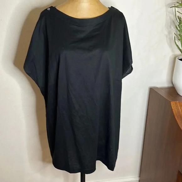 Givenchy en plus 44 black blouse great pre owned cotton modal dress great cond - Picture 1 of 6